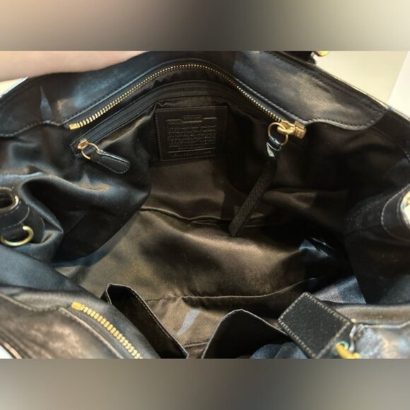 COACH Black Leather Shoulder Handbag‎ - Picture 5 of 15